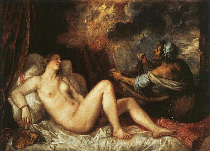  Titian Danae France oil painting art